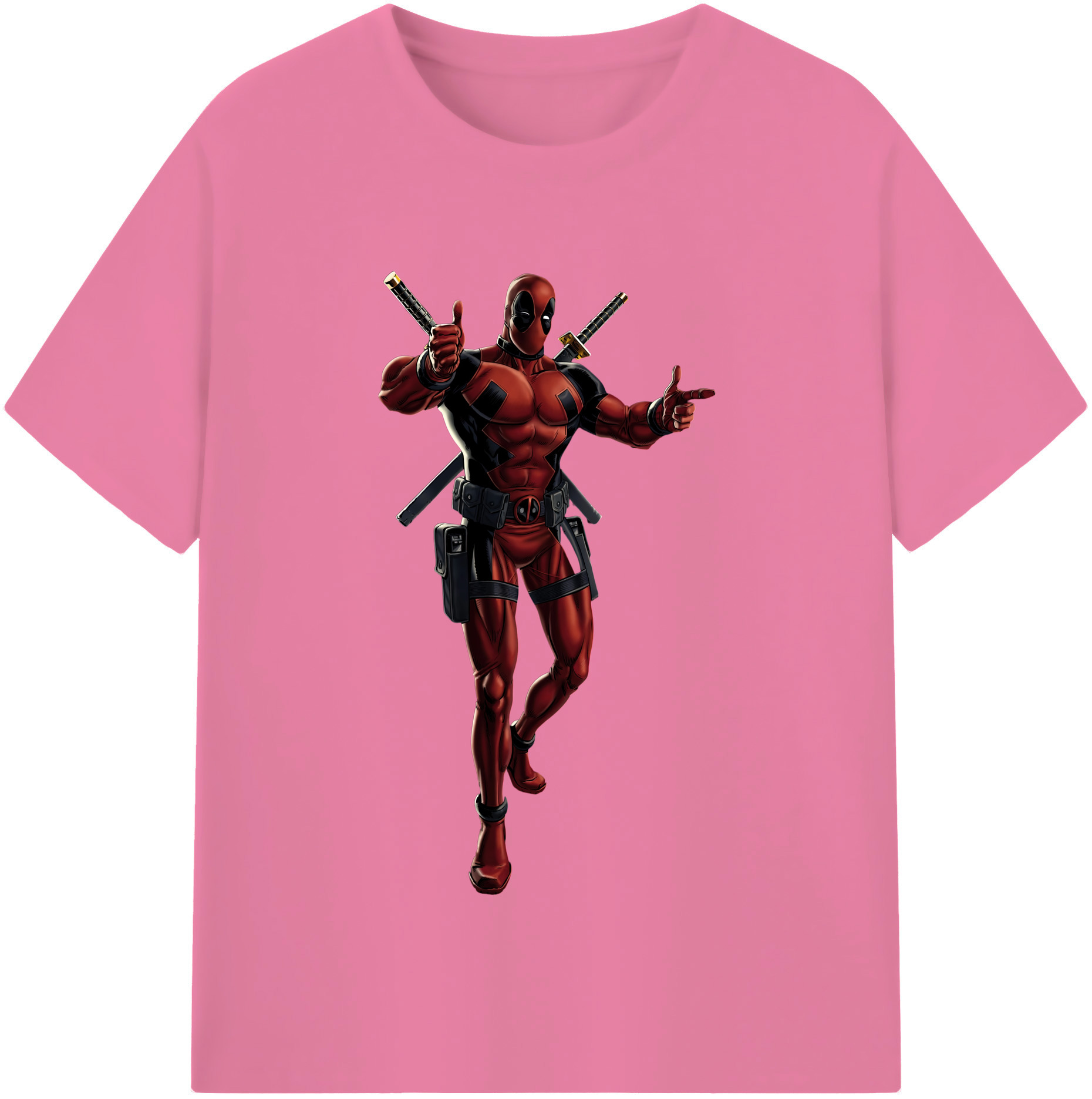 （画像用） Deadpool デッドプール 綿100％半袖Tシャツ（フロントプリント）
